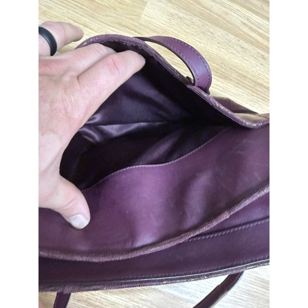 vintage coach  Taylor leather Carry All Satchel  Burgundy